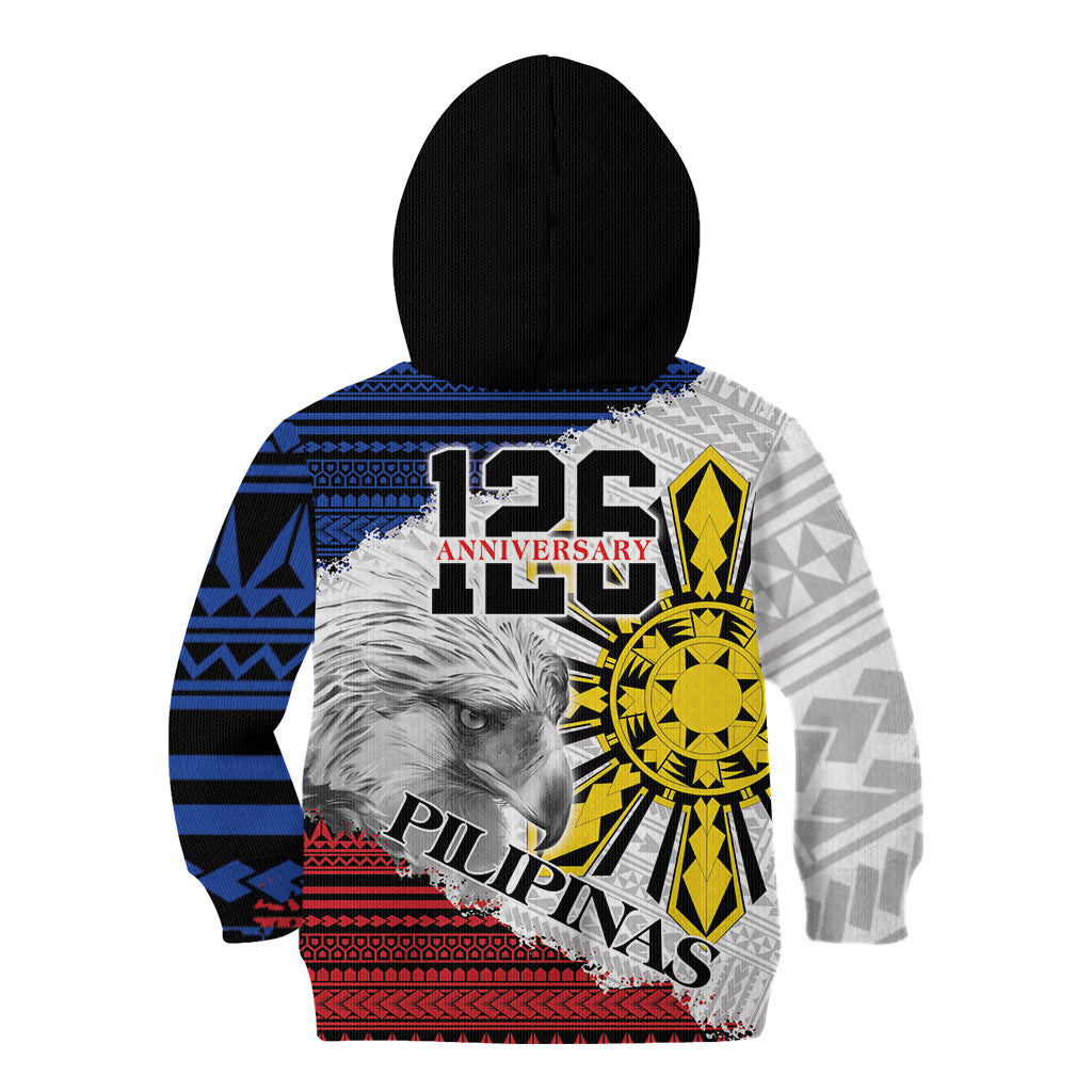 Philippines 126th Independence Day Kid Hoodie Pilipinas Hunyo 12 Maligayang Araw ng Kalayaan