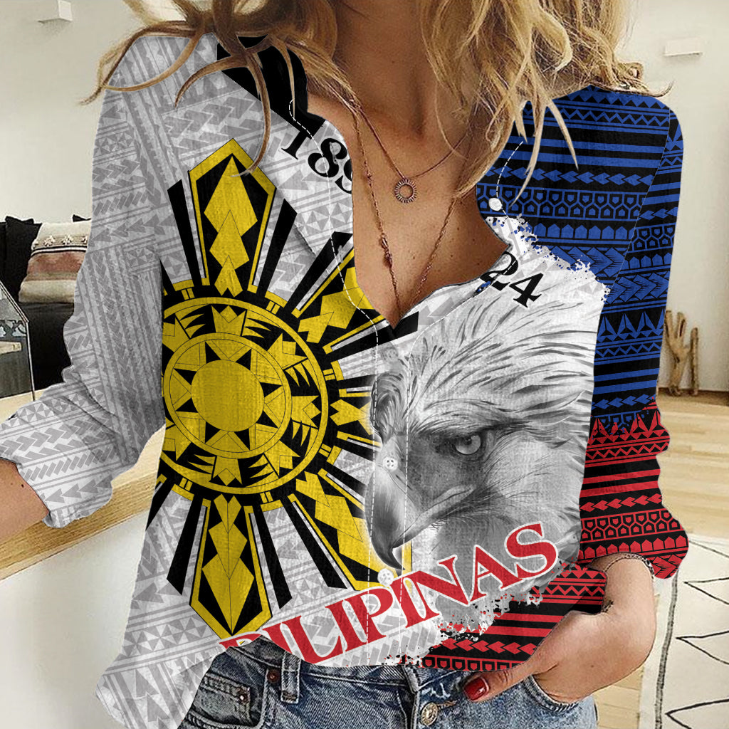 Philippines 126th Independence Day Women Casual Shirt Pilipinas Hunyo 12 Maligayang Araw ng Kalayaan