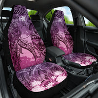 Pacific Beauty Girl Car Seat Cover Pink Polyneisan Tribal Vintage Motif