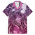 Pacific Beauty Girl Hawaiian Shirt Pink Polyneisan Tribal Vintage Motif