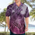 Pacific Beauty Girl Hawaiian Shirt Pink Polyneisan Tribal Vintage Motif