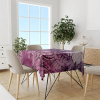 Pacific Beauty Girl Tablecloth Pink Polyneisan Tribal Vintage Motif LT9 - Polynesian Pride