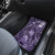 Pacific Beauty Girl Car Mats Violet Polyneisan Tribal Vintage Motif