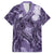 Pacific Beauty Girl Hawaiian Shirt Violet Polyneisan Tribal Vintage Motif
