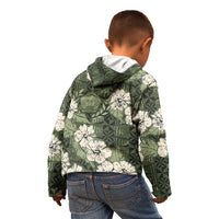 Tongan Kupesi Ngatu Hibiscus Vintage Motif Kid Hoodie