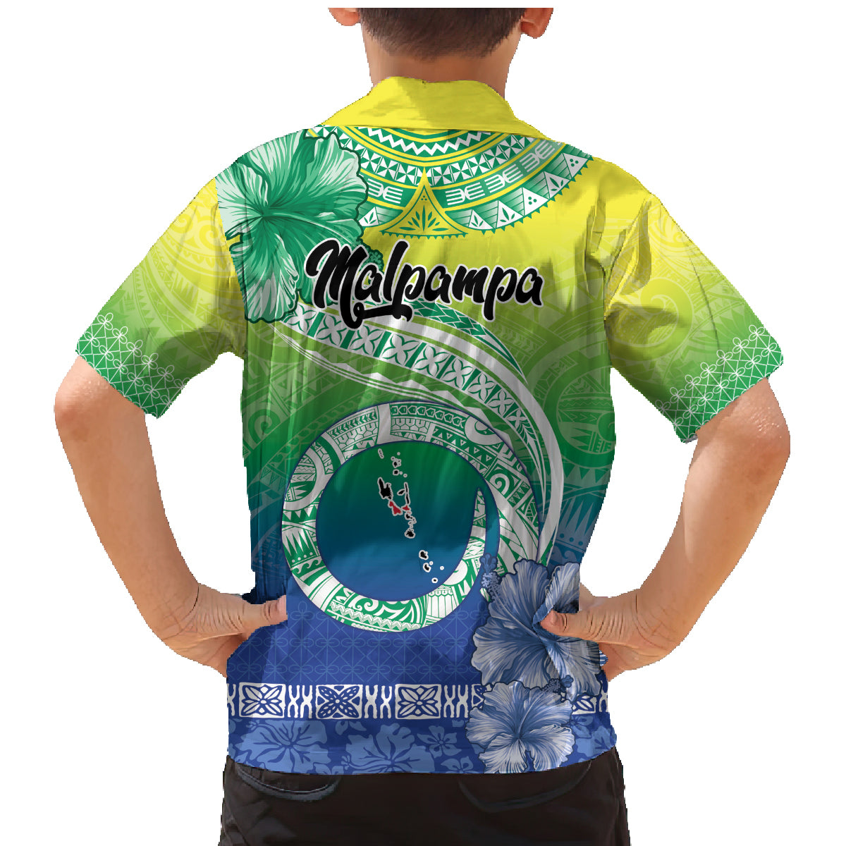 Malpampa Vanuatu Family Matching Mermaid Dress and Hawaiian Shirt Hibiscus Sand Drawing with Pacific Pattern LT9 - Polynesian Pride