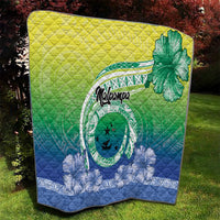 Malpampa Vanuatu Quilt Hibiscus Sand Drawing with Pacific Pattern LT9 - Polynesian Pride