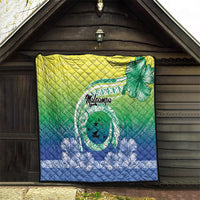 Malpampa Vanuatu Quilt Hibiscus Sand Drawing with Pacific Pattern LT9 - Polynesian Pride