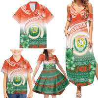 Penama Vanuatu Family Matching Summer Maxi Dress and Hawaiian Shirt Hibiscus Sand Drawing with Pacific Pattern LT9 - Polynesian Pride