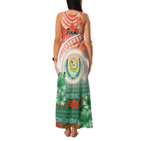 Penama Vanuatu Family Matching Tank Maxi Dress and Hawaiian Shirt Hibiscus Sand Drawing with Pacific Pattern LT9 - Polynesian Pride