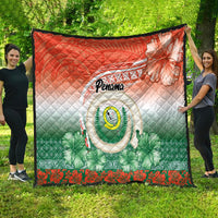 Penama Vanuatu Quilt Hibiscus Sand Drawing with Pacific Pattern LT9 - Polynesian Pride