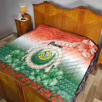 Penama Vanuatu Quilt Hibiscus Sand Drawing with Pacific Pattern LT9 - Polynesian Pride