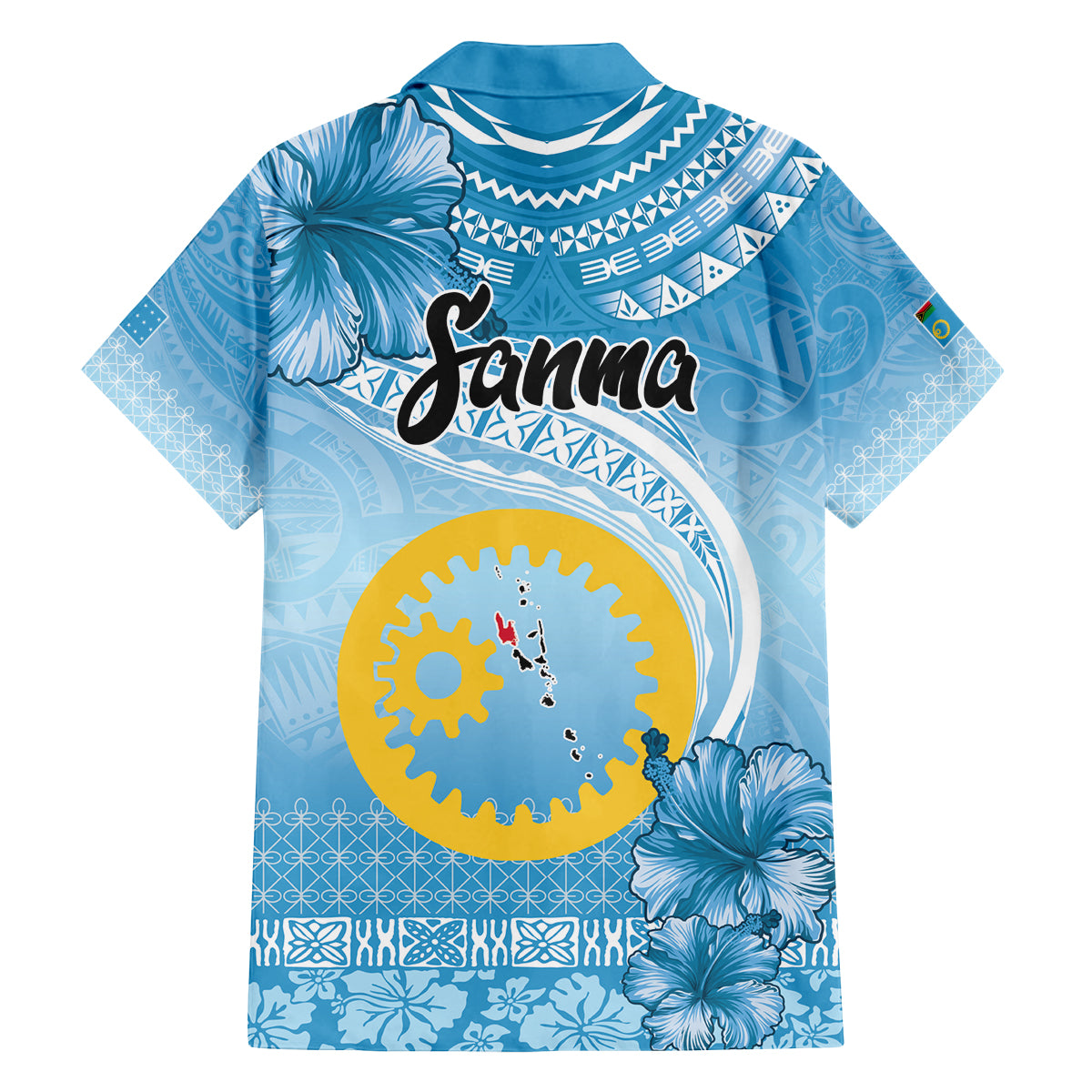 Sanma Vanuatu Family Matching Summer Maxi Dress and Hawaiian Shirt Hibiscus Sand Drawing with Pacific Pattern LT9 - Polynesian Pride