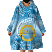 Sanma Vanuatu Wearable Blanket Hoodie Hibiscus Sand Drawing with Pacific Pattern LT9 - Polynesian Pride