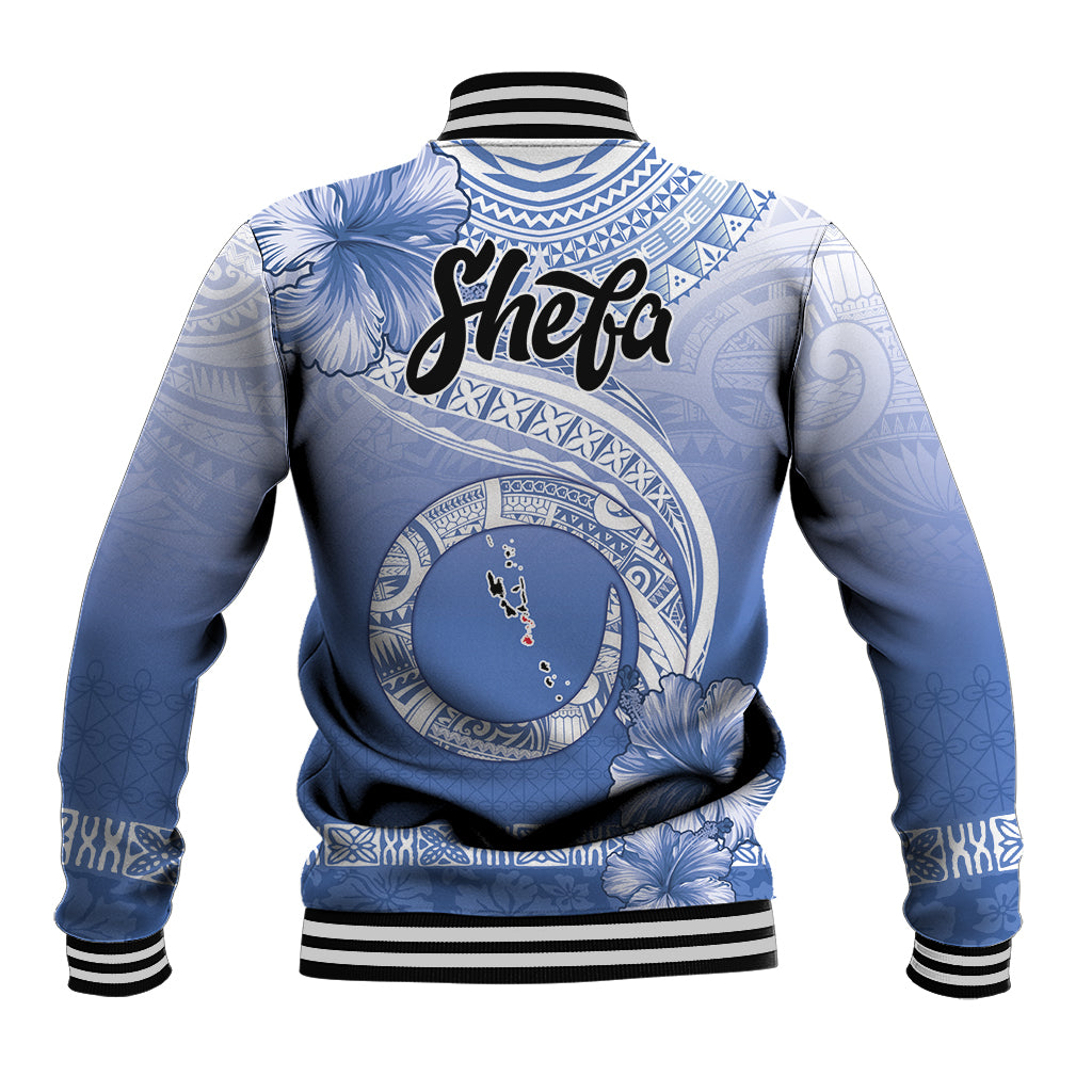 Shefa Vanuatu Baseball Jacket Hibiscus Sand Drawing with Pacific Pattern LT9 - Polynesian Pride