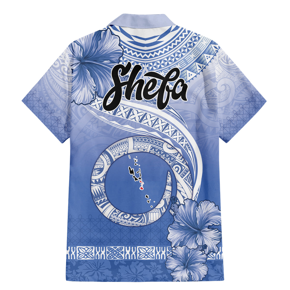 Shefa Vanuatu Family Matching Mermaid Dress and Hawaiian Shirt Hibiscus Sand Drawing with Pacific Pattern LT9 - Polynesian Pride