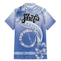 Shefa Vanuatu Family Matching Mermaid Dress and Hawaiian Shirt Hibiscus Sand Drawing with Pacific Pattern LT9 - Polynesian Pride