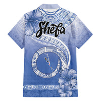 Shefa Vanuatu Family Matching Short Sleeve Bodycon Dress and Hawaiian Shirt Hibiscus Sand Drawing with Pacific Pattern LT9 - Polynesian Pride