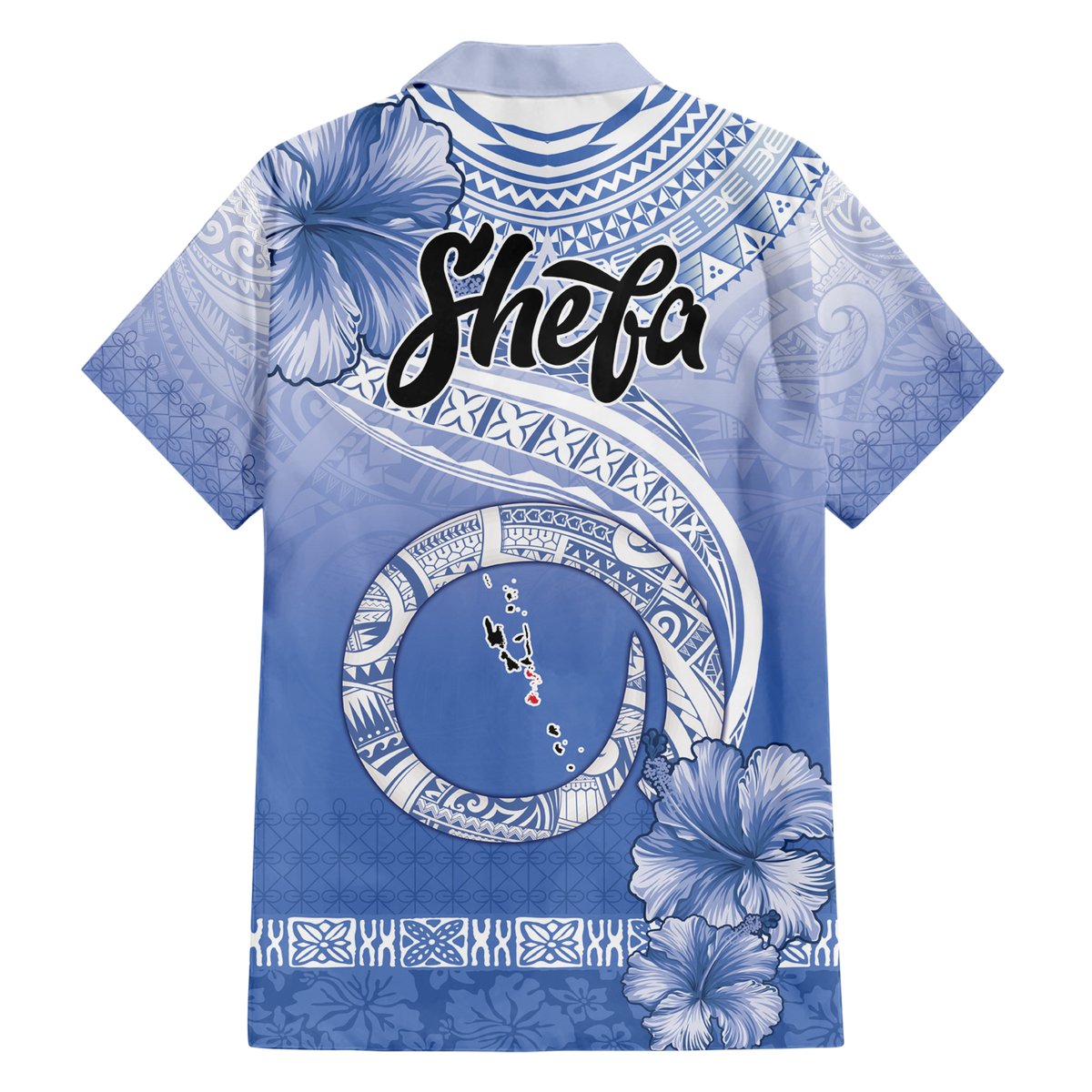 Shefa Vanuatu Hawaiian Shirt Hibiscus Sand Drawing with Pacific Pattern LT9 - Polynesian Pride
