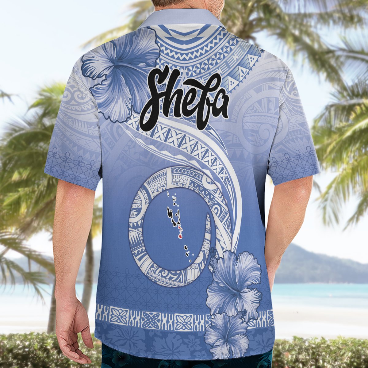 Shefa Vanuatu Hawaiian Shirt Hibiscus Sand Drawing with Pacific Pattern LT9 - Polynesian Pride