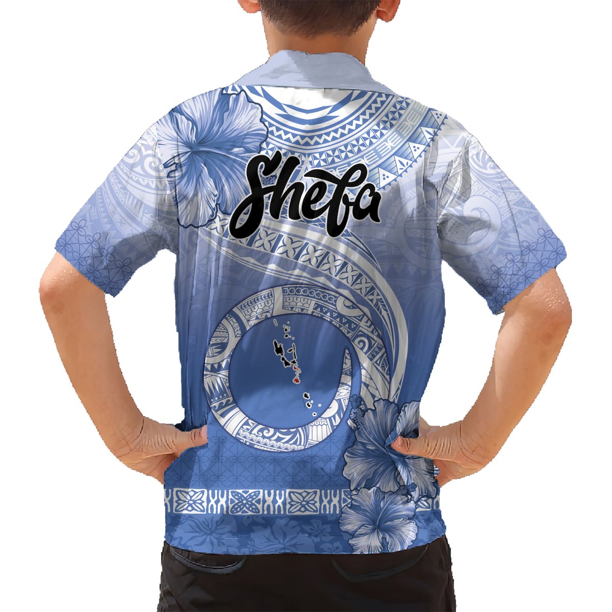Shefa Vanuatu Hawaiian Shirt Hibiscus Sand Drawing with Pacific Pattern LT9 - Polynesian Pride