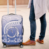 Shefa Vanuatu Luggage Cover Hibiscus Sand Drawing with Pacific Pattern