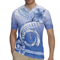 Shefa Vanuatu Rugby Jersey Hibiscus Sand Drawing with Pacific Pattern