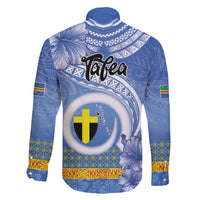 Tafea Vanuatu Family Matching Off The Shoulder Long Sleeve Dress and Hawaiian Shirt Hibiscus Sand Drawing with Pacific Pattern