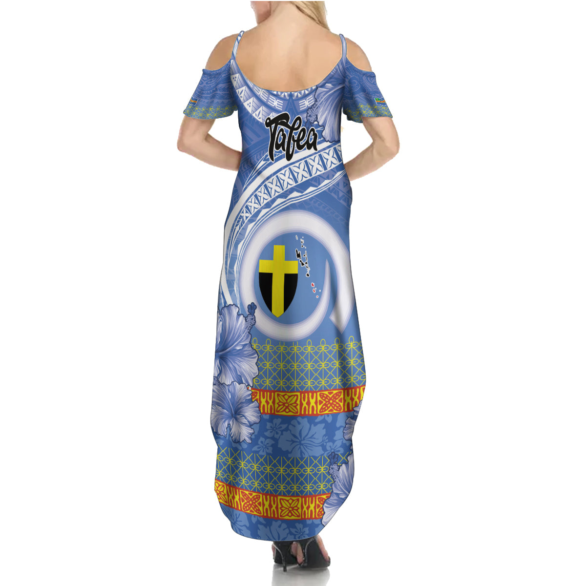 Tafea Vanuatu Family Matching Summer Maxi Dress and Hawaiian Shirt Hibiscus Sand Drawing with Pacific Pattern LT9 - Polynesian Pride