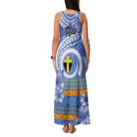 Tafea Vanuatu Family Matching Tank Maxi Dress and Hawaiian Shirt Hibiscus Sand Drawing with Pacific Pattern LT9 - Polynesian Pride