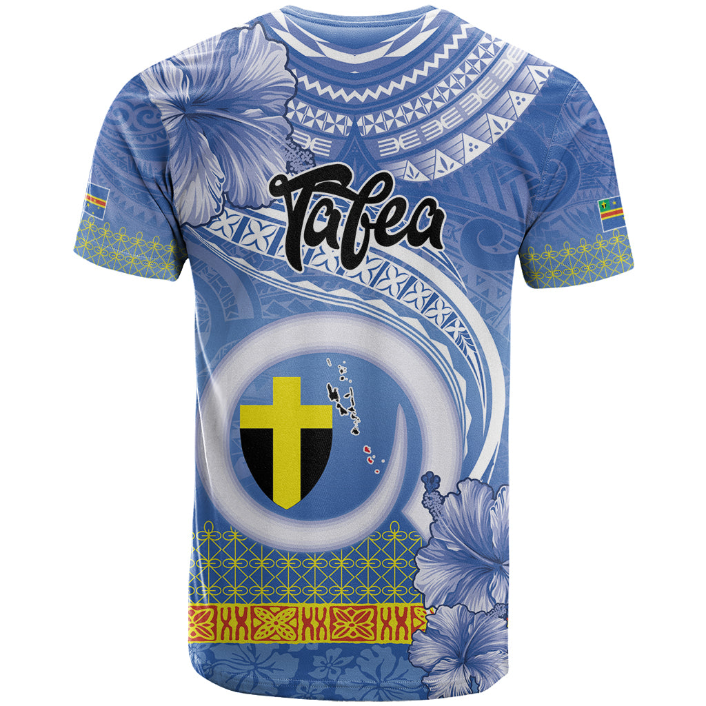 Tafea Vanuatu T Shirt Hibiscus Sand Drawing with Pacific Pattern LT9 - Polynesian Pride