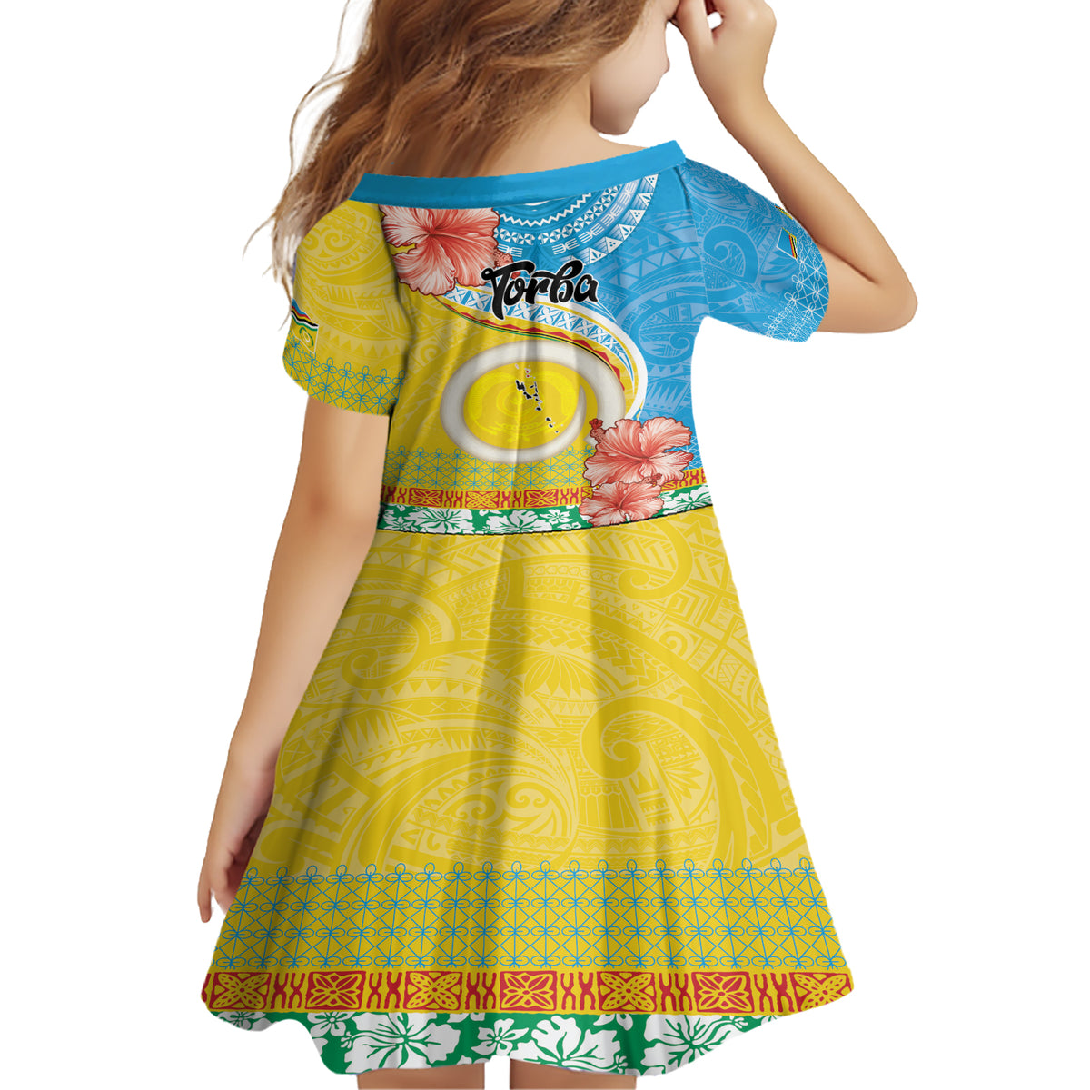 Torba Vanuatu Family Matching Short Sleeve Bodycon Dress and Hawaiian Shirt Hibiscus Sand Drawing with Pacific Pattern LT9 - Polynesian Pride