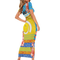 Torba Vanuatu Family Matching Short Sleeve Bodycon Dress and Hawaiian Shirt Hibiscus Sand Drawing with Pacific Pattern LT9 - Polynesian Pride
