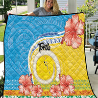 Torba Vanuatu Quilt Hibiscus Sand Drawing with Pacific Pattern LT9 Green Gold - Polynesian Pride