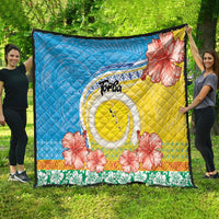 Torba Vanuatu Quilt Hibiscus Sand Drawing with Pacific Pattern LT9 - Polynesian Pride