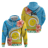 Torba Vanuatu Zip Hoodie Hibiscus Sand Drawing with Pacific Pattern