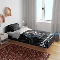 Custom Fiji and New Zealand Bedding Set Maori Fern Mix Tapa Tribal Unique