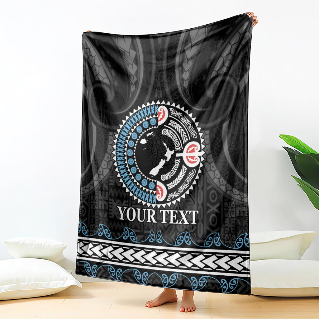 Custom Fiji and New Zealand Blanket Maori Fern Mix Tapa Tribal Unique