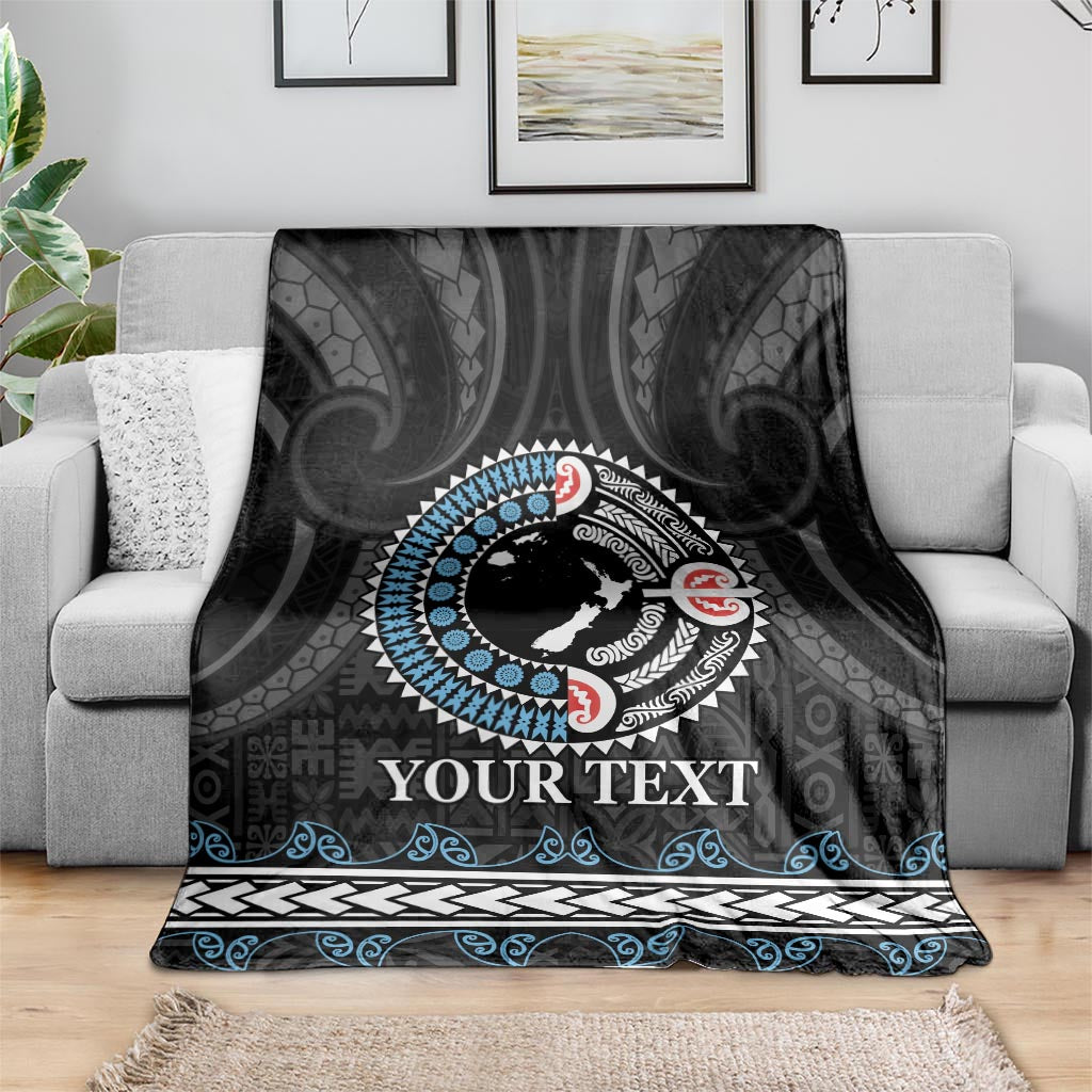 Custom Fiji and New Zealand Blanket Maori Fern Mix Tapa Tribal Unique