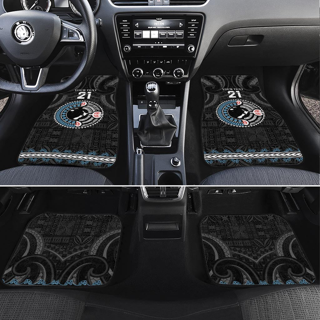 Custom Fiji and New Zealand Car Mats Maori Fern Mix Tapa Tribal Unique