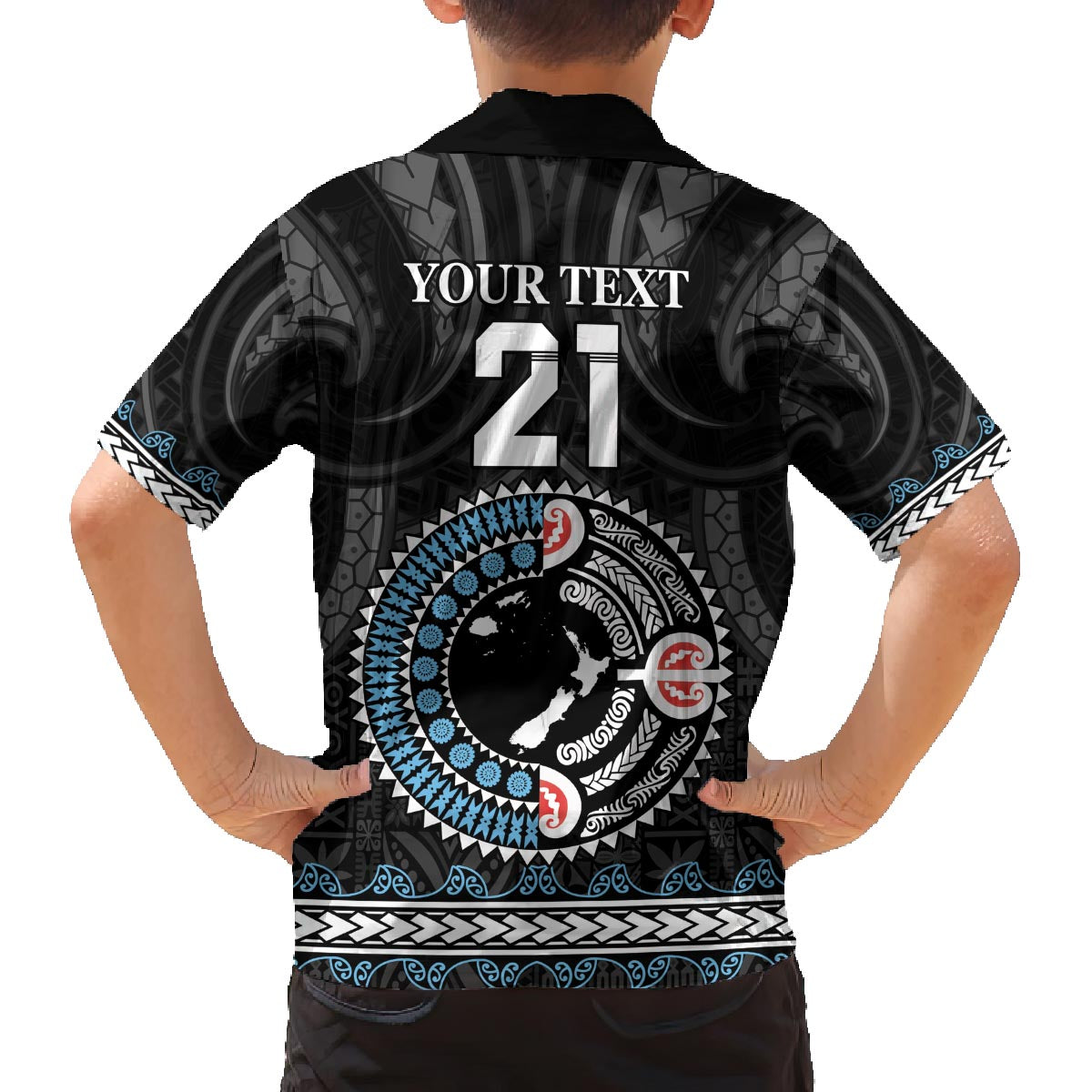 Custom Fiji and New Zealand Family Matching Puletasi and Hawaiian Shirt Maori Fern Mix Tapa Tribal Unique LT9 - Polynesian Pride