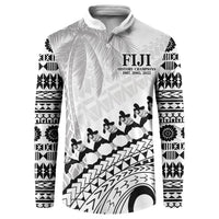 Custom Fiji Rugby Cibi Dance Button Sweatshirt Create History World Cup Sevens