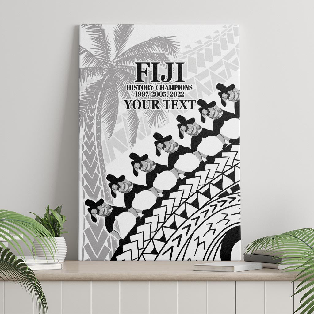 Custom Fiji Rugby Cibi Dance Canvas Wall Art Create History World Cup Sevens
