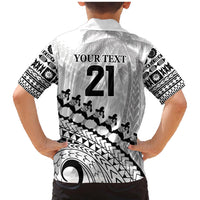 Custom Fiji Rugby Cibi Dance Family Matching Mermaid Dress and Hawaiian Shirt Create History World Cup Sevens