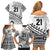 Custom Fiji Rugby Cibi Dance Family Matching Off Shoulder Short Dress and Hawaiian Shirt Create History World Cup Sevens