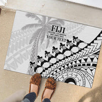 Custom Fiji Rugby Cibi Dance Rubber Doormat Create History World Cup Sevens LT9 - Polynesian Pride