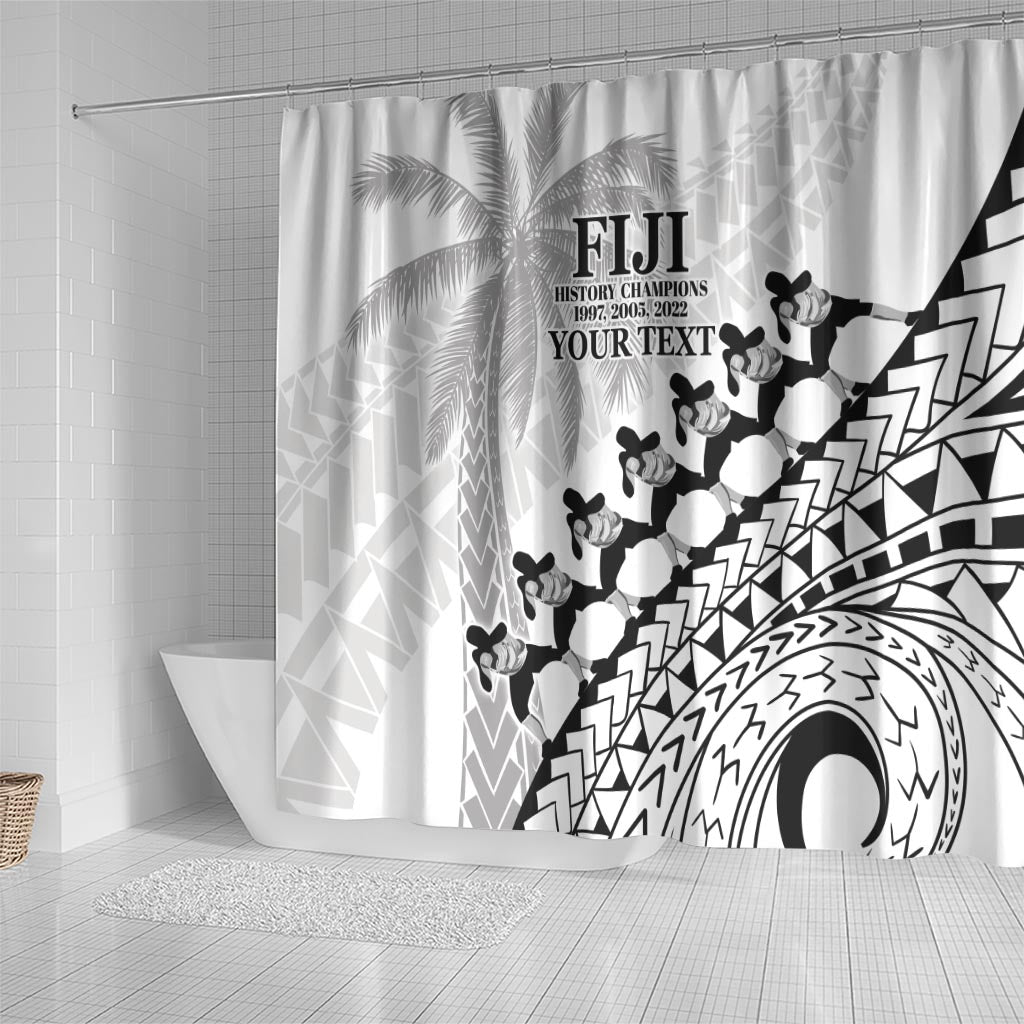 Custom Fiji Rugby Cibi Dance Shower Curtain Create History World Cup Sevens LT9 - Polynesian Pride