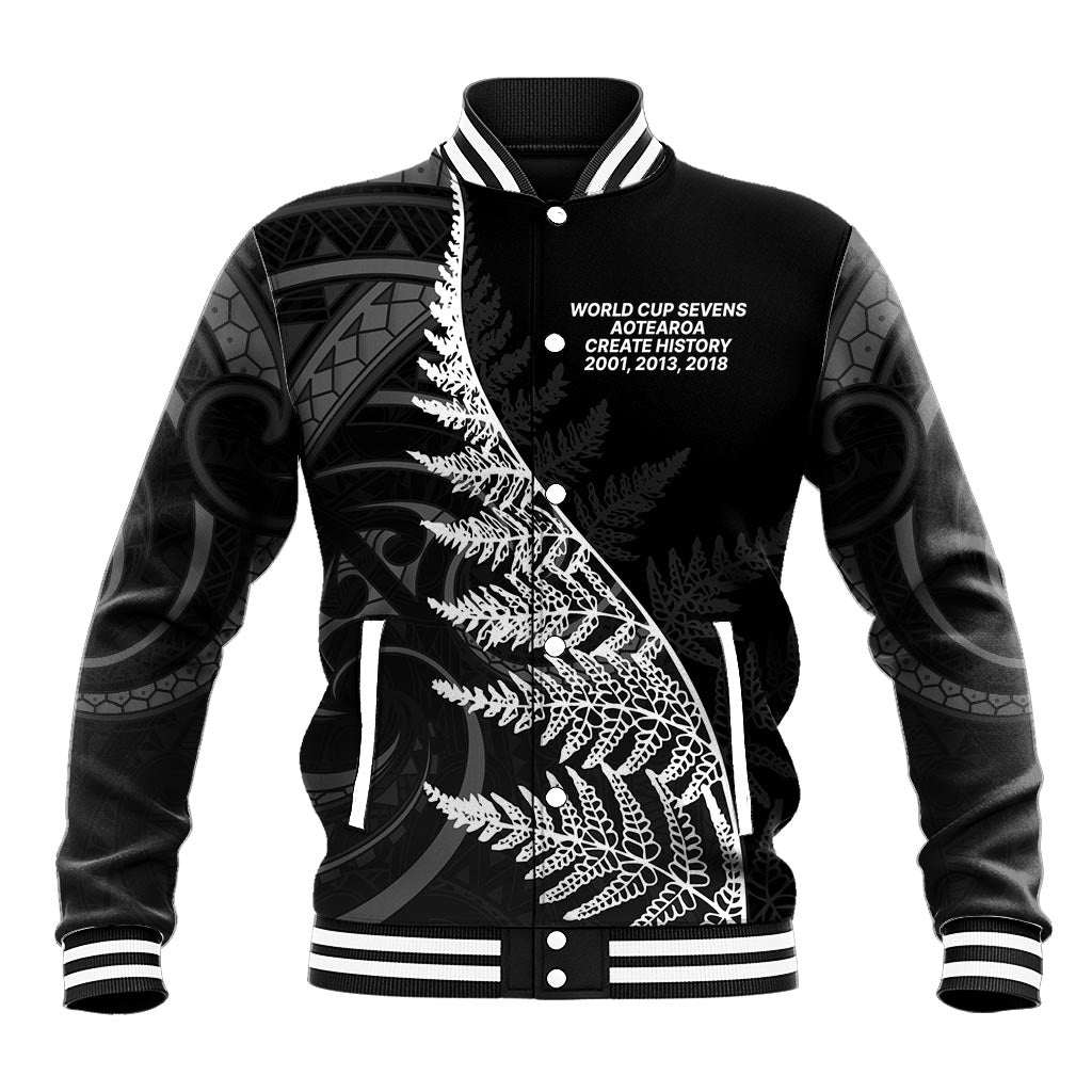 New Zealand Black Fern 7s Baseball Jacket History World Cup Sevens