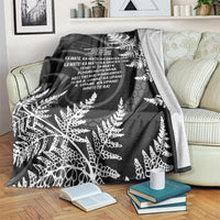 New Zealand Black Fern 7s Blanket History World Cup Sevens LT9 Black - Polynesian Pride
