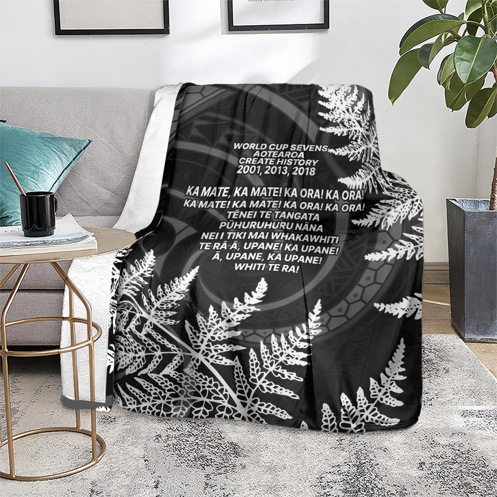 New Zealand Black Fern 7s Blanket History World Cup Sevens LT9 - Polynesian Pride